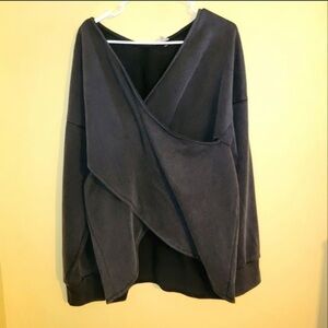 POL Charcoal Knit Top